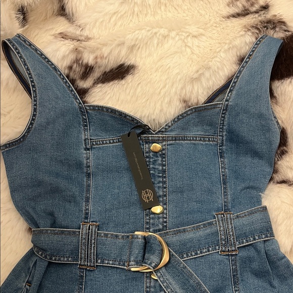 NWT Anthropology HOUSE OF HARLOW MIDI DENIM DRESS SIZE 8 - Picture 4 of 5